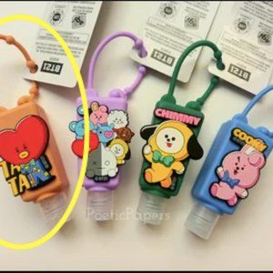 NEW BT21 TATA Character Pink Hand Sanitizer Keychain